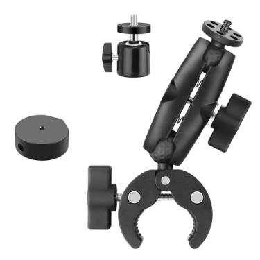 Imagem de Mini suporte Starlink, suporte de braçadeira ajustável para mini acessórios Starlink com mini tripé Starlink Mo UNT adaptador 1/4-20 rosqueado e cabeça esférica giratória de 1/10.2 cm para escadas de