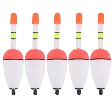 Imagem de Bóia de Pesca, Fácil de Transportar, Alta Sensibilidade, Bóia Flutuante, Boia de Pesca, Material de Espuma EVA, Formato Oval, Pacote de 5, Boia de Pesca No Cais (10g)