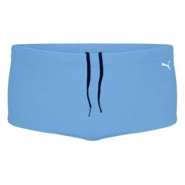Imagem de Sunga Puma Lateral Larga Masculina - Azul G, Azul, G