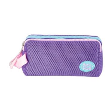 Imagem de Estojo Escolar Triplo Mesh Juvenil Adulto Organizador Necessaire - Pac