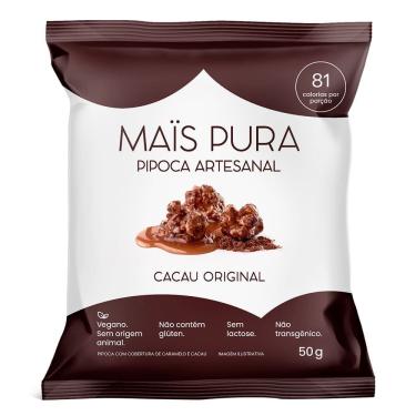 Imagem de Pipoca Artesanal Mais Pura Sabor Cacau 50g