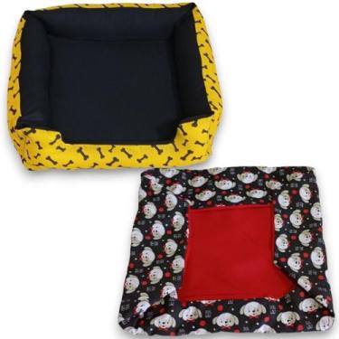 Imagem de cama pet cachorro médio caminha macia confortavavel e resistente com c