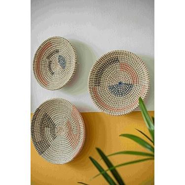 Imagem de Rafimex - Conjunto de Adornos Decorativos de Parede - 3 Peças - Sem Moldura - Náutico - Verde - Oceanos - Para Sala de Estar - Montagem na Parede