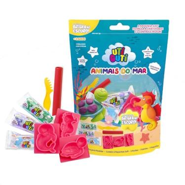 Imagem de UTIGUTI Animais do Mar, Kit Massinha de Modelar que Brilha no Escuro, 8 peças