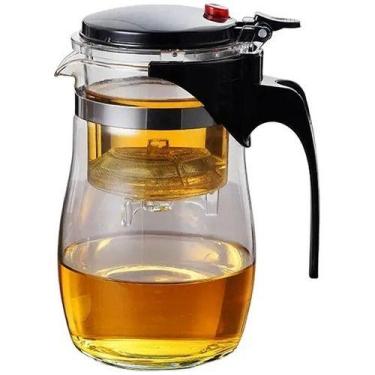 Imagem de Chaleira De Vidro Com Infusor De Inox 900 Ml Para Chá Bule - Top, AG69
