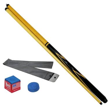 Imagem de Taco de Sinuca Desmontável Raio Preto Tacos Brasil