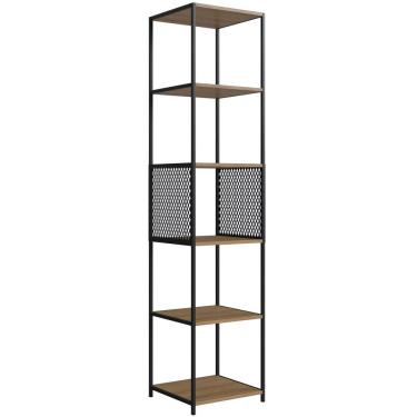 Imagem de Estante 180 Cm Estilo Industrial Com Tela P1023 Preto Mell PP