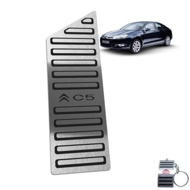 Imagem de Descanso De Pé Em Aço Inox Citroen C5 2009 A 2013 Preto