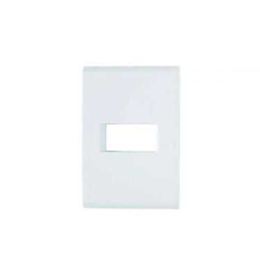 Imagem de Placa+Suporte 4X2 1 Posto Horizontal Liz Branca Tramontina