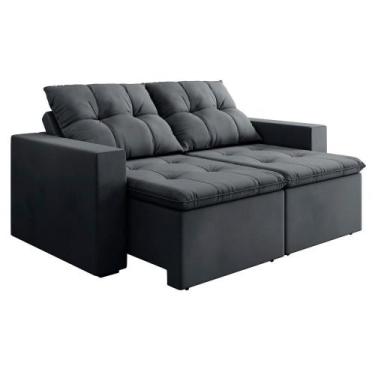 Imagem de Sofá Retrátil e Reclinável 3 Lugares 2m Veludo Damasco - bexs estofado