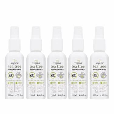 Imagem de Kit 5 Desodorante Natural Tea Tree Vegana 120ml 24h