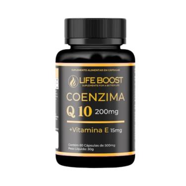 Imagem de Coenzima Q10 200mg + Vitamina E Life Boost | Energia Celular e Proteção Antioxidante para o Coração