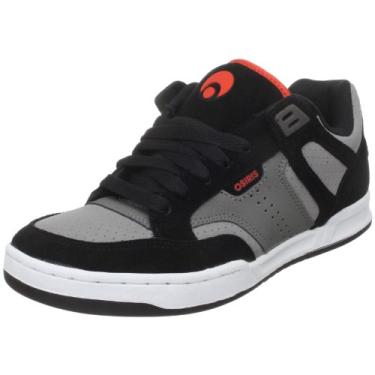 Imagem de Osiris Lennix Tênis de skate masculino, Preto/cinza/laranja, 5.5