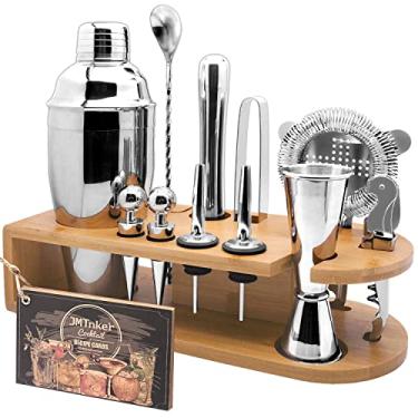 Imagem de Cocktail Shaker Set with Stand Mixology Bartender Kit|Bar Tool for Drink Mixing, Cocktail Shaker Bar Accessories for Home Bar Set, Perfect for Apartment Essentials and House Warming Gifts New Home