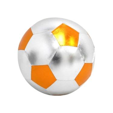 Imagem de Baoblaze Bola de futebol infantil de 25 cm, bola de futebol interativa de PVC brilhante para treino, competição e brincadeira ao ar livre para meninos e, Laranja