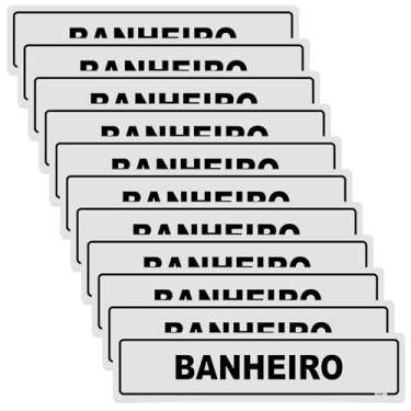Imagem de Placa de Identificação para Banheiro em PS, 30x7cm, Impressão UV, Resistente, com Fita Dupla Face, Uso Interno e Externo (10)