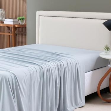 Imagem de Lençol de Cima Casal Malha 100% Algodão Avulso sem Elástico Cinza