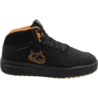 Imagem de Tênis Botinha Juvenil Red Nose Leblon Menino, Preto, 31