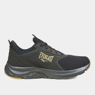 Imagem de Tênis Everlast City III Masculino, Preto, Dourado, 42
