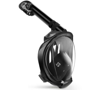 Imagem de Máscara de snorkel Greatever G2 para rosto inteiro com sistema Dry Top