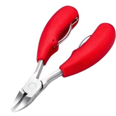 Imagem de Alicate Cortador De Unha Grossas Pés Encravadas Profissional cabo verm