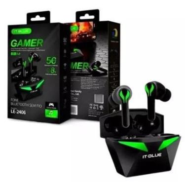 Imagem de Fone de Ouvido Gamer sem Fio Bluetooth 5.3 Wireless IT-BLUE LE-2406-Unissex