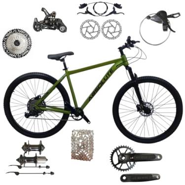Imagem de Bicicleta Aro 29 Absolute Nero 5 12 velocidades MTB Aluminio Freio Hidráulico Suspensão 80mm Unissex (Oliva, 15)