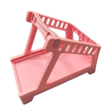 Imagem de Generic Suporte térmico para etiquetas, compacto, fácil de usar, multifuncional, acessório para cesta de etiquetas para casa, fábrica, supermercado, varejo, Rosa