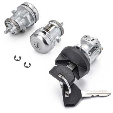 Imagem de Cilindro de trava de ignição e 2 fechaduras de porta e 2 chaves para Dodge Ram 1500 2500 3500 97-02 Dakota Durango Viper 97-00 para Jeep Grand Cherokee 97-98 Substituir # 5003845AA 56021346AB