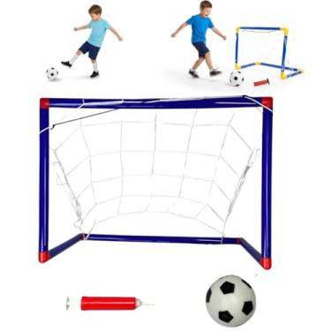 Imagem de Kit Jogo De Futebol Trave + Bola + bomba de ar Golzinho Mini Gol Infantil