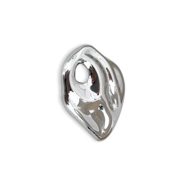 Imagem de Broche geométrico irregular delicado para mulheres e homens, aço inoxidável, vintage, polido, vazado, texturizado, alfinetes de lapela para chapéu, bolsa, terno, prendedor de gravata, roupas