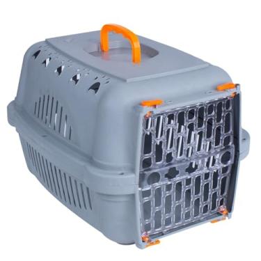 Imagem de Caixa De Transporte Pet Para Gatos Coelhos Viagens ao ar livre(Laranja,Nº 3 - Animais até 15Kg)