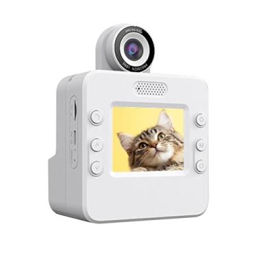 Imagem de Asixxsix Câmera de impressão instantânea, tela de 2,4 polegadas, câmera digital selfie com vídeos 1080p, câmera digital portátil para viagem, suporte para brinquedo, foto de 24 MP