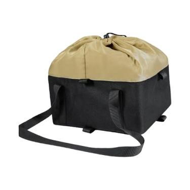 Imagem de Dynwave Bolsa para cesto de bicicleta, bolsa para armazenamento de compras, suporte de carga, para transporte de animais de estimação para compras