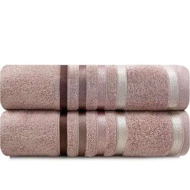 Imagem de Jogo de Toalhas Banhão Gigante 2 Peças Fios Penteados Lumina Karsten -