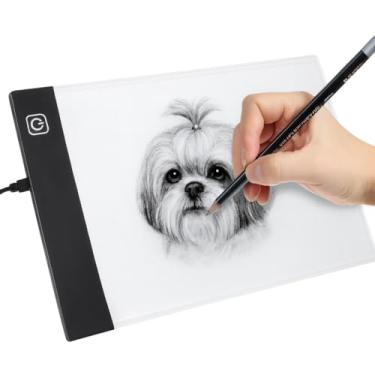 Imagem de Prancheta de Desenho com Luz LED A4 USB – Mesa de Luz com 3 Níveis de Iluminação, Ideal para Desenho Técnico, Esboços, Desenhistas e Crianças Profissional Mesa Led A4 Desenho Transposição Premium