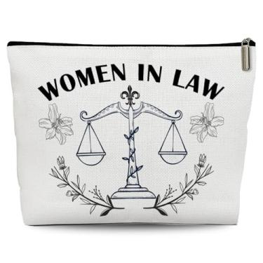Imagem de Lyiibb Bolsa de maquiagem para advogadas, presentes de advogado para mulheres, presentes de aniversário de formatura para meninas, bolsa de cosméticos para mulheres