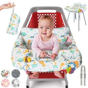 Imagem de Capa de carrinho de compras para bebês PILLANI acolchoada de algodão 2
