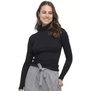 Imagem de Blusa Feminina Malwee Inverno Gola Alta Canelado Manga Longa 26293