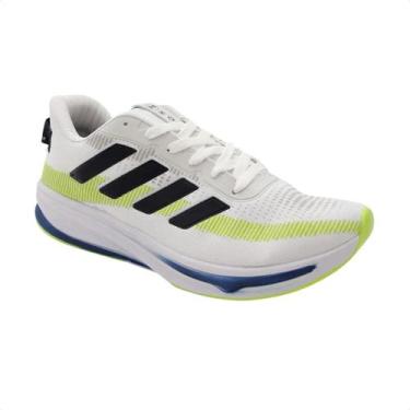 Imagem de Tênis Corrida Masculino Host Branco, Branco, Marinho, Amarelo, 37