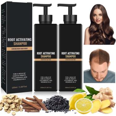 Imagem de Shampoo Root Activator Hair Growth, 2 unidades para homens e mulheres 