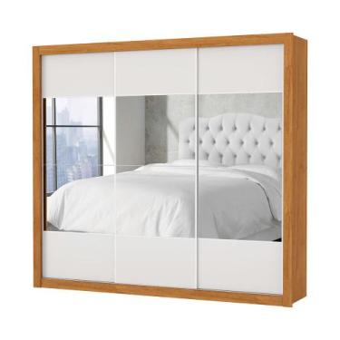 Imagem de Guarda Roupa Atlanta 3 Portas Com Espelho S/Pe Carioca Moveis - Carioc