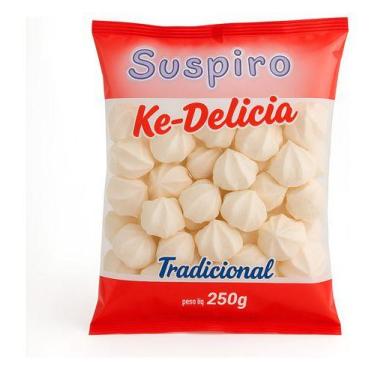 Imagem de Suspiro Ke-delícia Tradicional 250g Merengue Doces Sobremesa - clickst