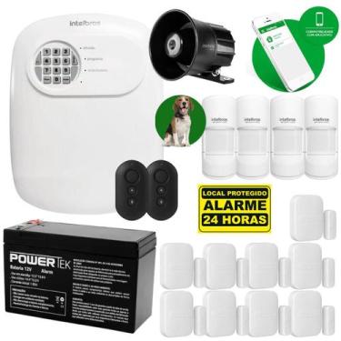 Imagem de Kit Alarme Anm 24 Net 9 Sensor Magnético 4 Presença Pet - INTELBRAS