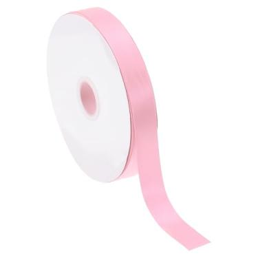 Imagem de PATIKIL Fita de cetim sólida de 1,27 cm x 60 metros, rolo de fita de tecido de poliéster face única para embrulho de presente, casamento, aniversário, buquê, laços de cabelo, decoração DIY, rosa