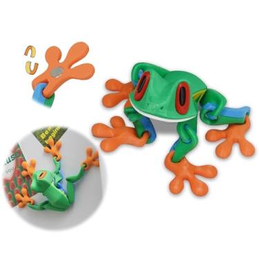 Imagem de Bofiyma Articulated Frog Refrigerator Magnet - 3D Printed Poseable Decor for Fridge & Metal Surfaces
