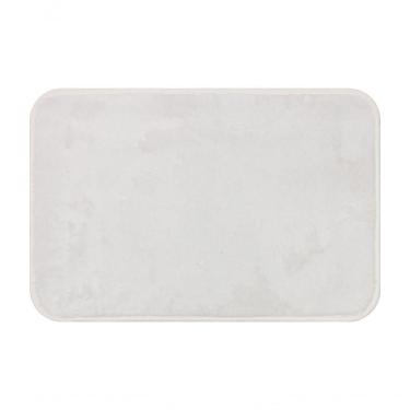 Imagem de Tapete De Microfibra Comfort Marfim 58x38cm - Uzoo Tapete Microfibra Comfort 58x38cm Ma...