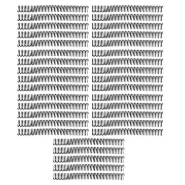 Imagem de 35 PCS Bobinas de encadernação em espiral de plástico 25,4 mm 48 laços 4: 1 Espinhos de fio de passo 215 folhas Capacidade para documentos de escritório Projetos de negócios (Preta)