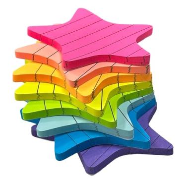 Imagem de Notas de post it forradas, notas adesivas pequenas com linhas para material de escritório (8 peças)