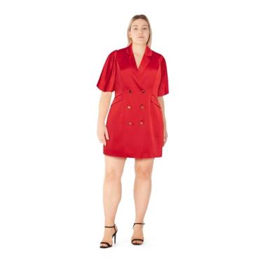 Imagem de City Chic Vestido coquetel feminino - Lilith Freya, Vermelho, 25 Plus Size